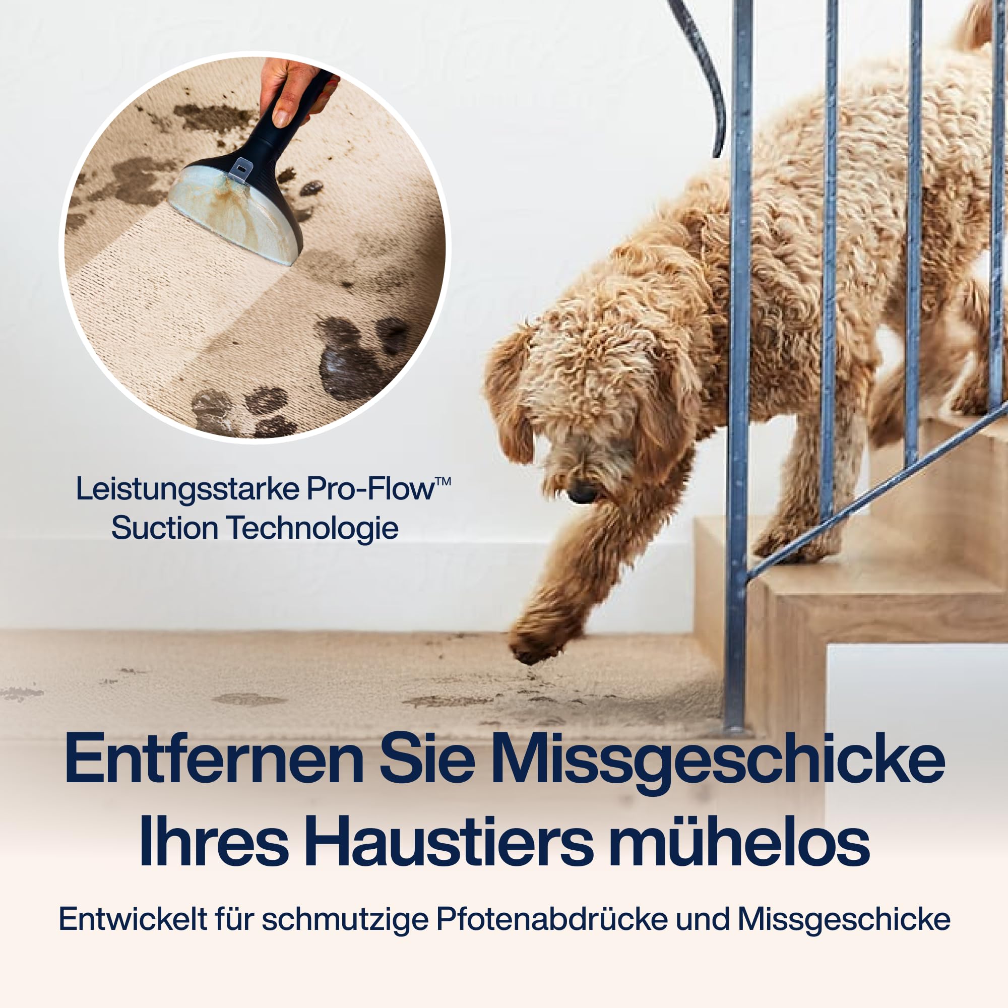 Dampfsauger PowerClean Pro mit Dampfreiniger für Polstermöbel und Doppeltank, 2000W