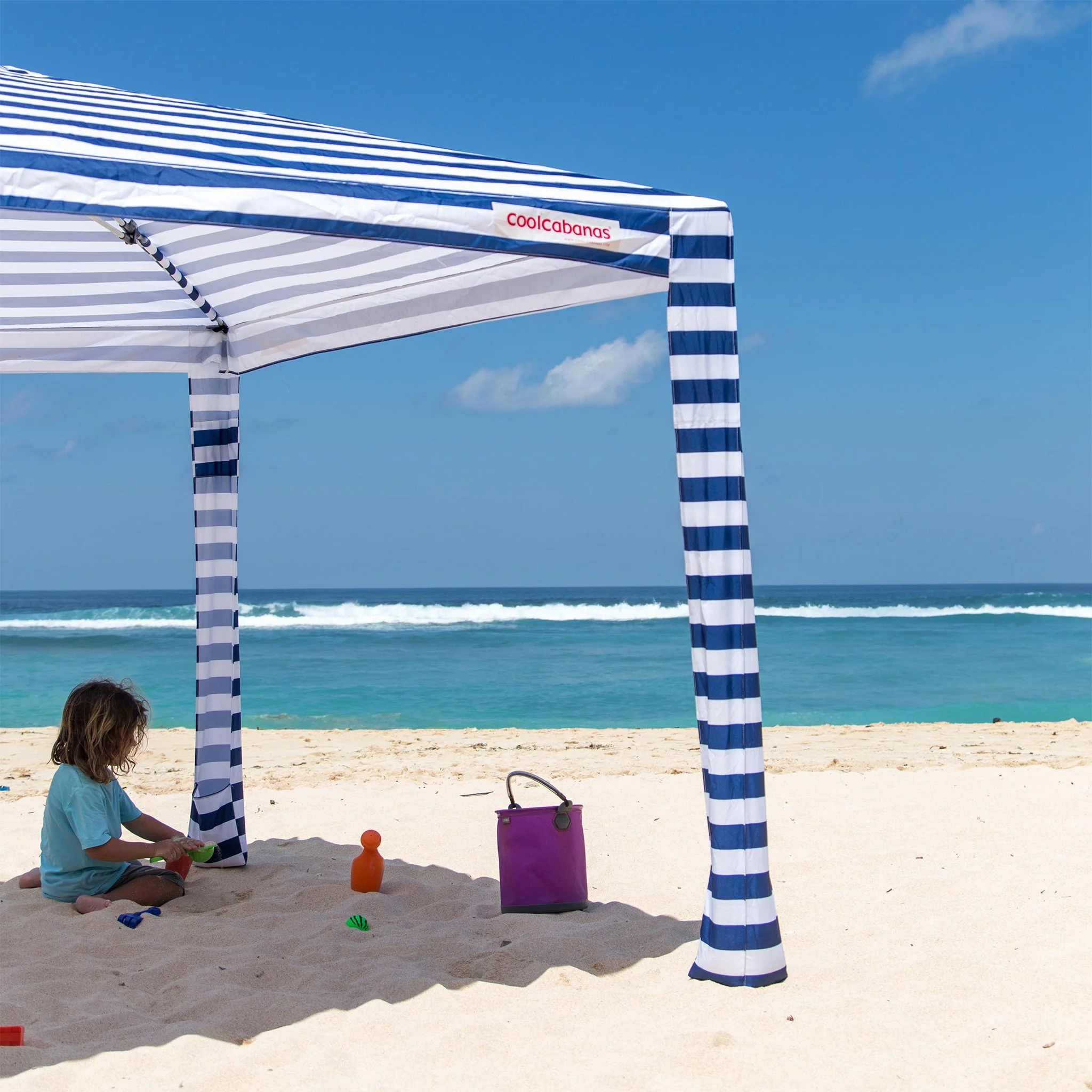CoolCabana 5 Ombreggiatura da Spiaggia - Protezione UPF 50+, Ampia Zona d’Ombra