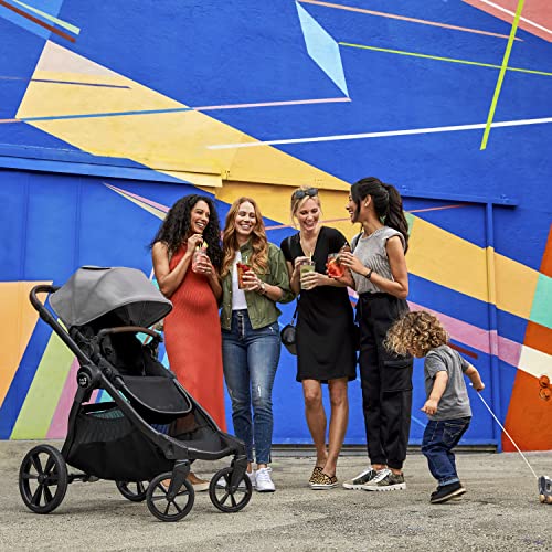 Baby Jogger City Select 2   Passeggino, navicella e protezione dalle intemperie, leggero e compatto, convertibile da singolo a doppio, ardesia radiante : Prima infanzia