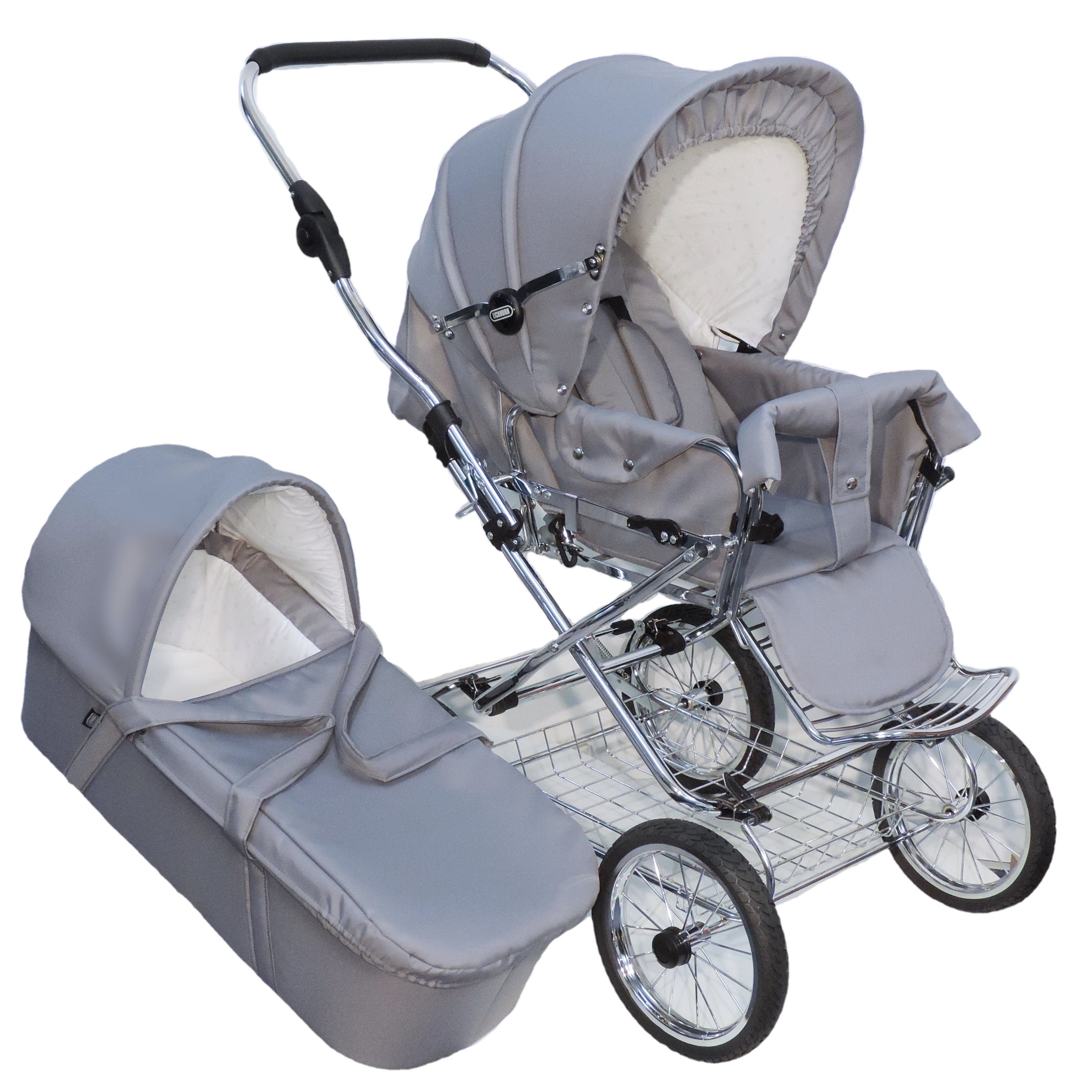 Kombi-Kinderwagen Designer 2in1 Retro - umbaubar - von 0-3 Jahre