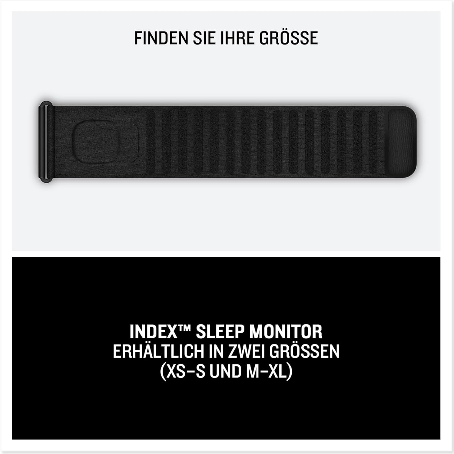 Index Sleep Monitor - smartes Schlafarmband, Akkulaufzeit bis zu 7 Nächte, Erfassung von Schlafphasen, SleepScore, Herzfrequenzvariabilität, Stresslevel, intelligenter Weckalarm (L/XL)
