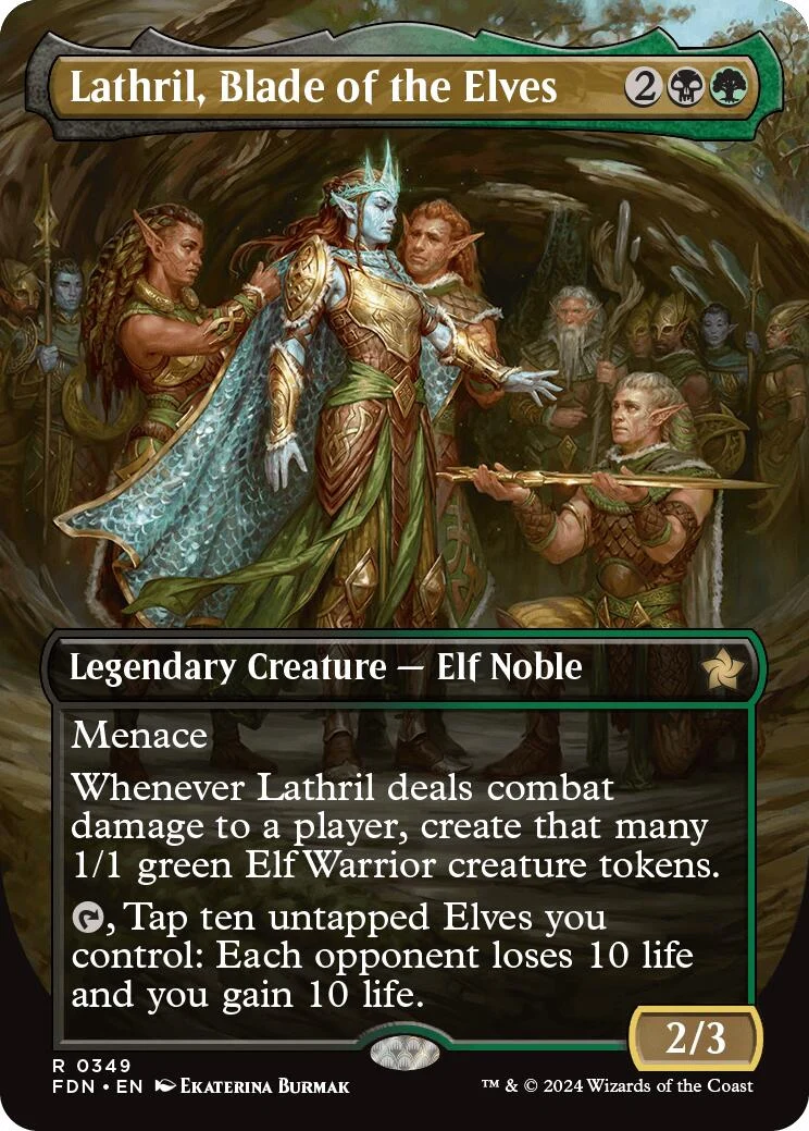 Lathril, Blade of the Elves (Borderless) (349) (Foundations)