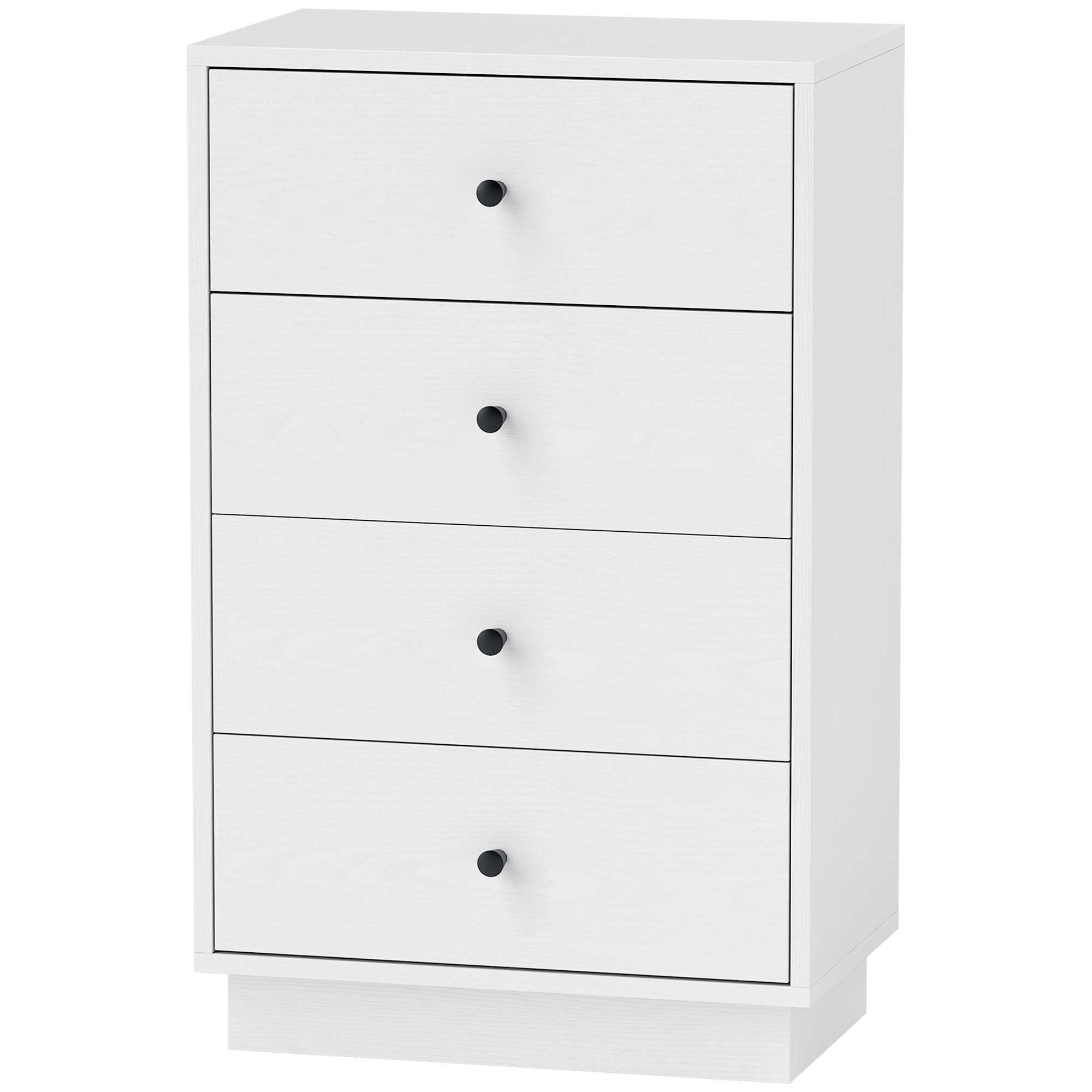 HOMCOM Kommode Sideboard mit 7 Schubladen Schrank aus Holzwerkstoff im Modern Stil 47 x 29 x 75 cm Weiß