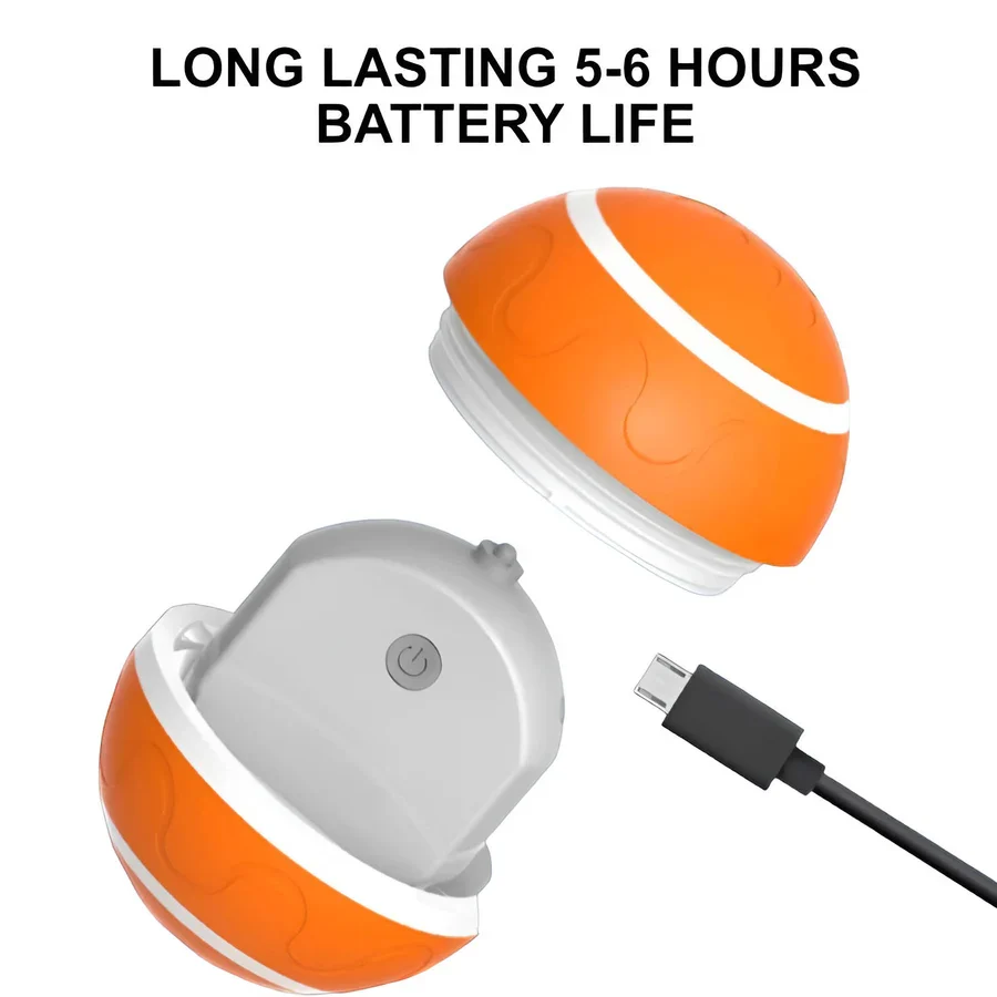 Interactive Motion-Activated Pet Ball �C Remote Control, LED Lights & 5�C6 Hour Battery