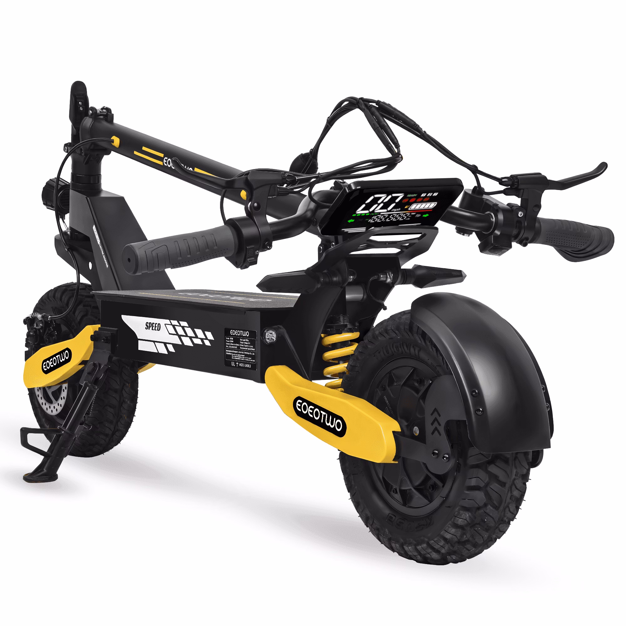 Off Road Electric Scooter for Adults, 1200W Motor Fast E Scooter, Up to 28MPH Top Speed & 20Miles Long Range, 11