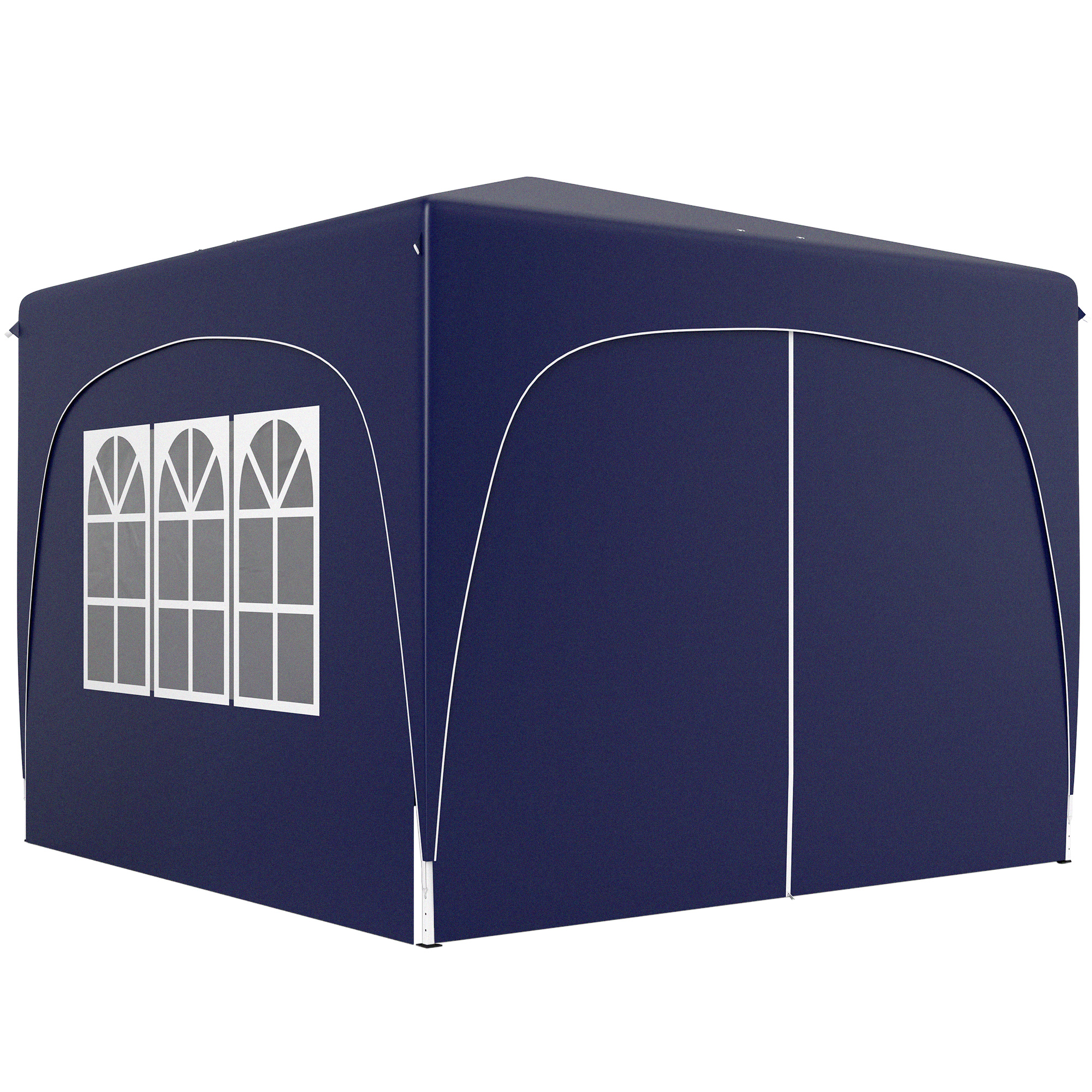 Outsunny 3 x 3 m Pavillon, Pop-up Gartenzelt mit Seitenwänden und Tragetasche, UPF50+, höhenverstellbar, Sand