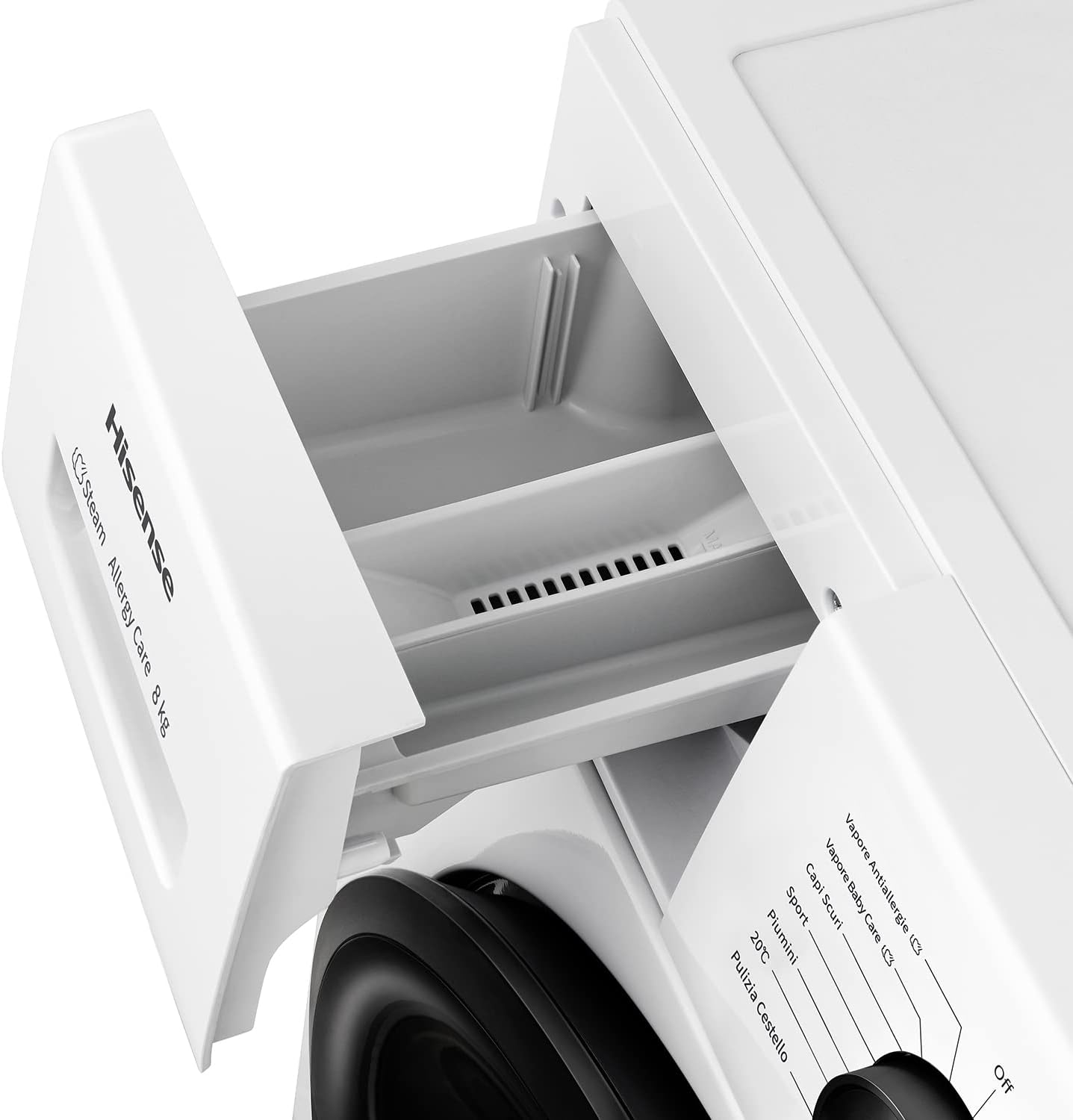 Hisense WFVB7012EM Front Load Washing Machine 7 kg 1200 rpm 15 Programs Steam LED Display Rapid Program Delay Start Child Lock