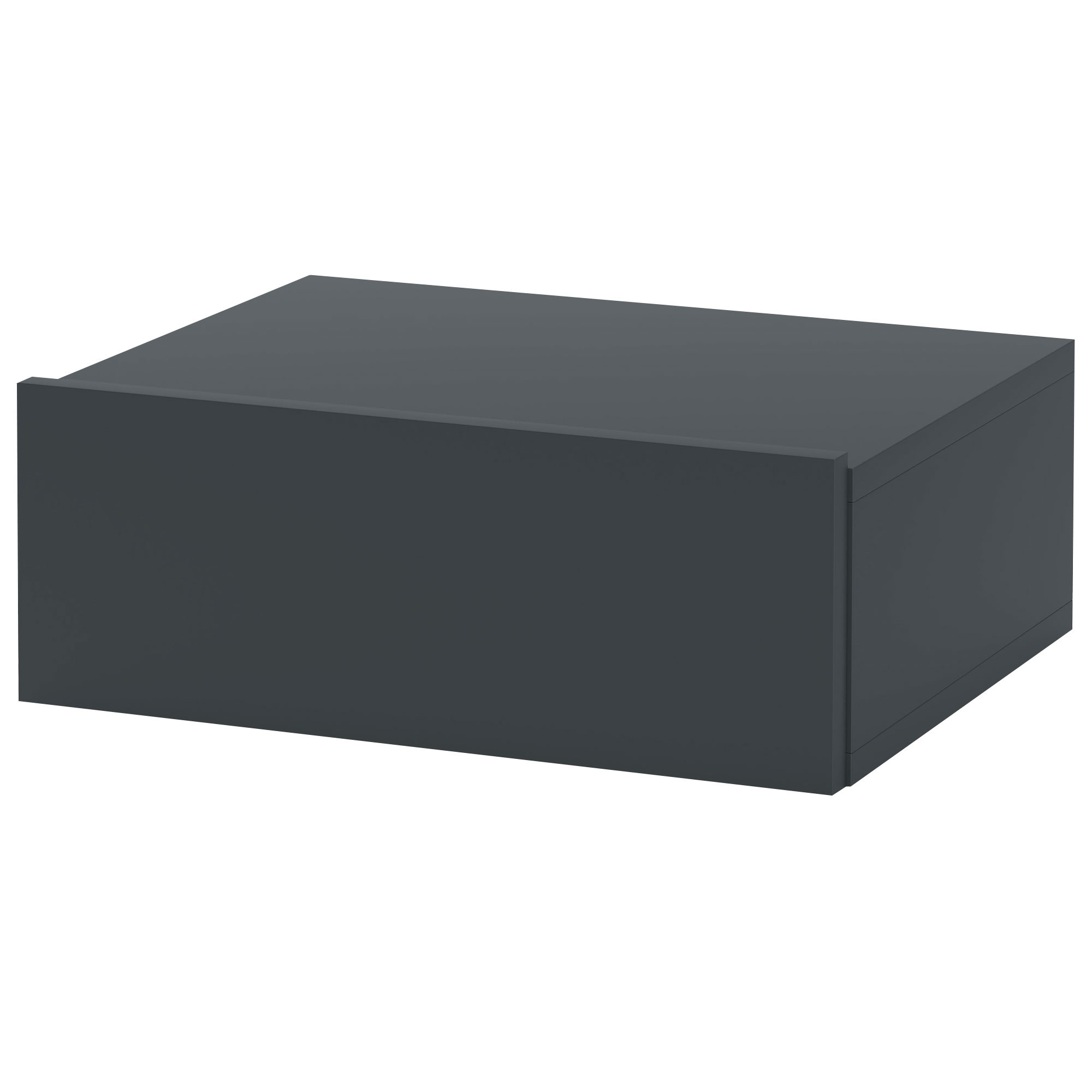 HOMCOM Moderner Hängenachttisch mit Schublade, aus Spanplatte, 40x30x15 cm, Schwarz