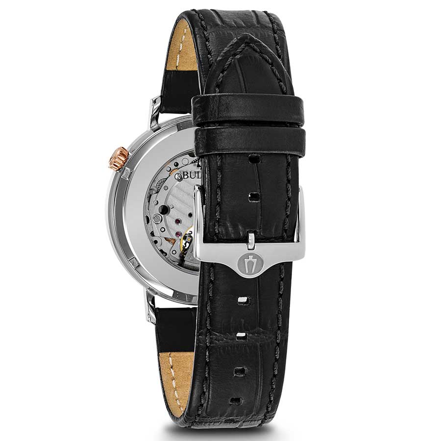 Orologio Bulova 98A187 open hearth Aerojet grigio pelle