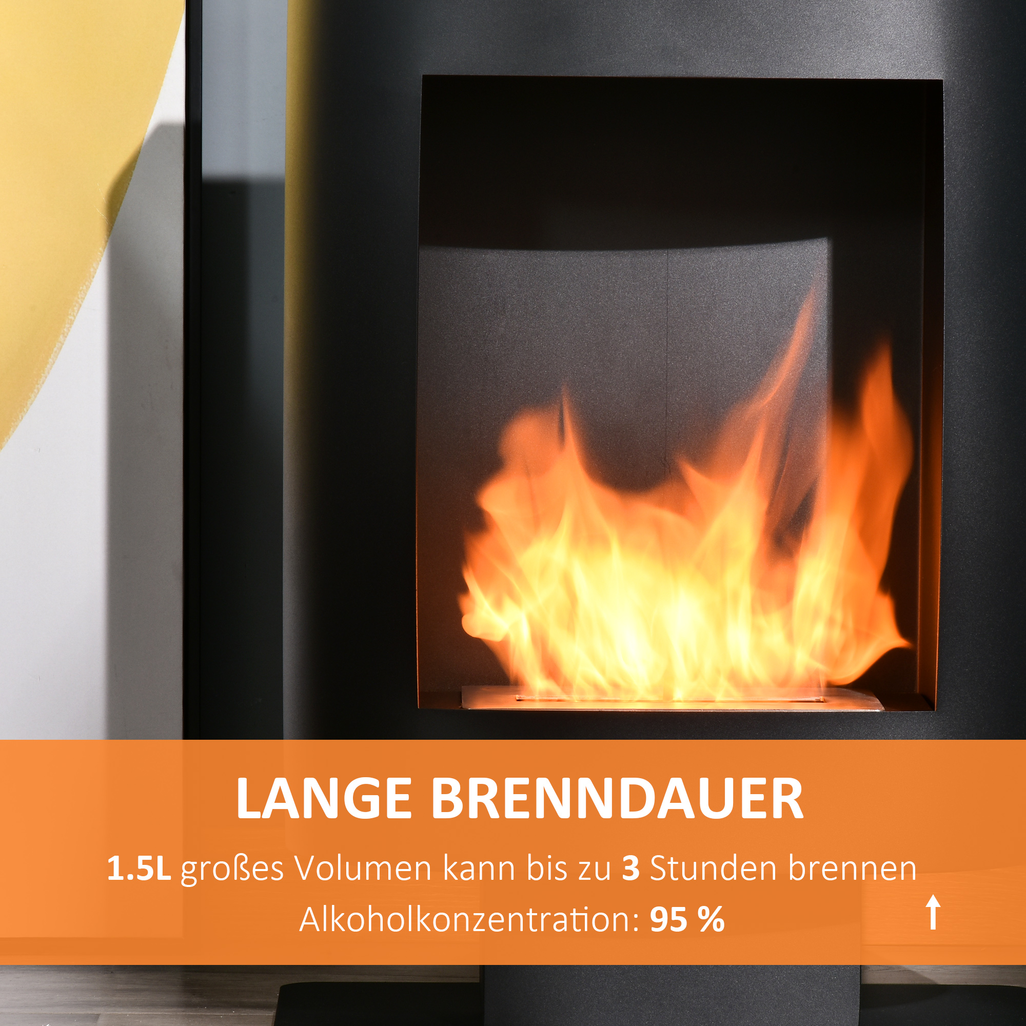 ethanol haard bio-46.5 cm x 53 cm x 65 cm