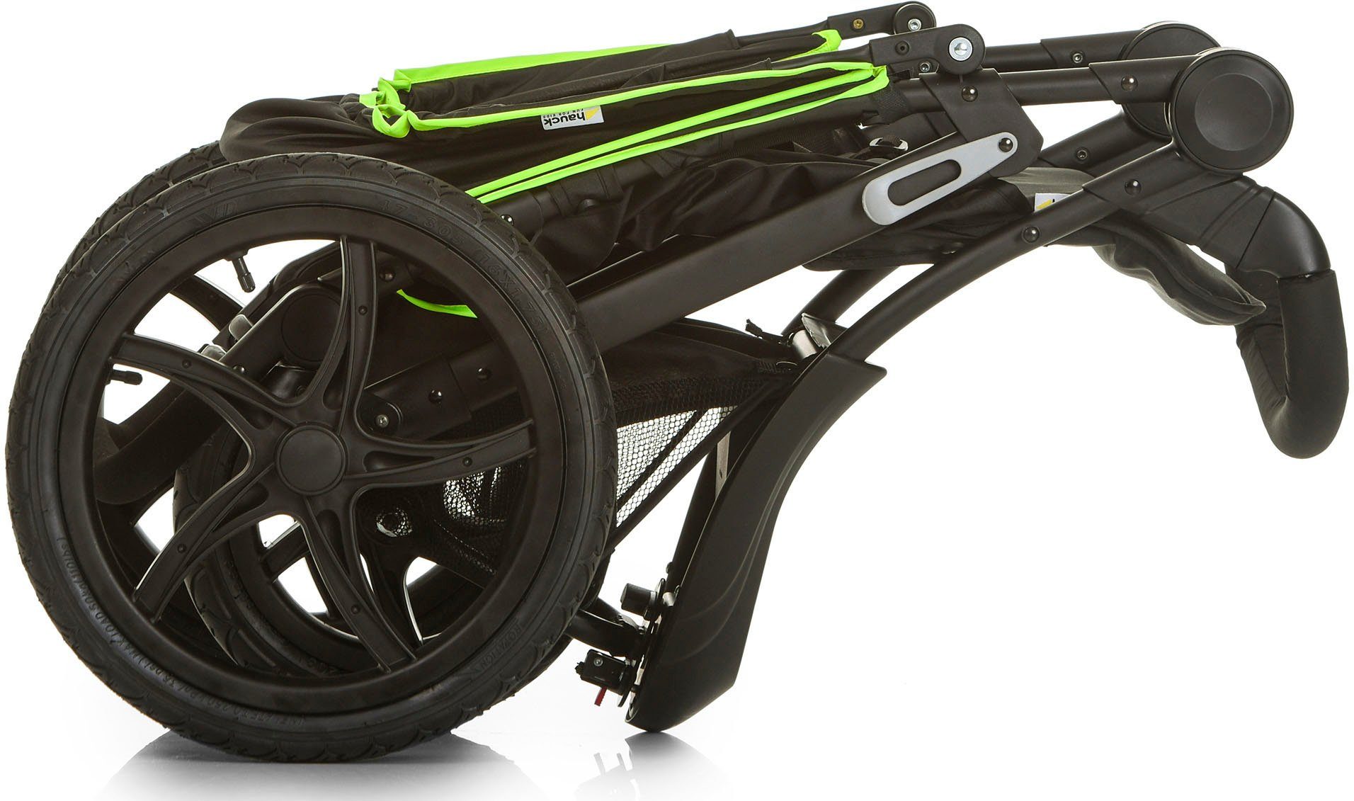 Dreirad-Kinderwagen Runner black/neon yellow
