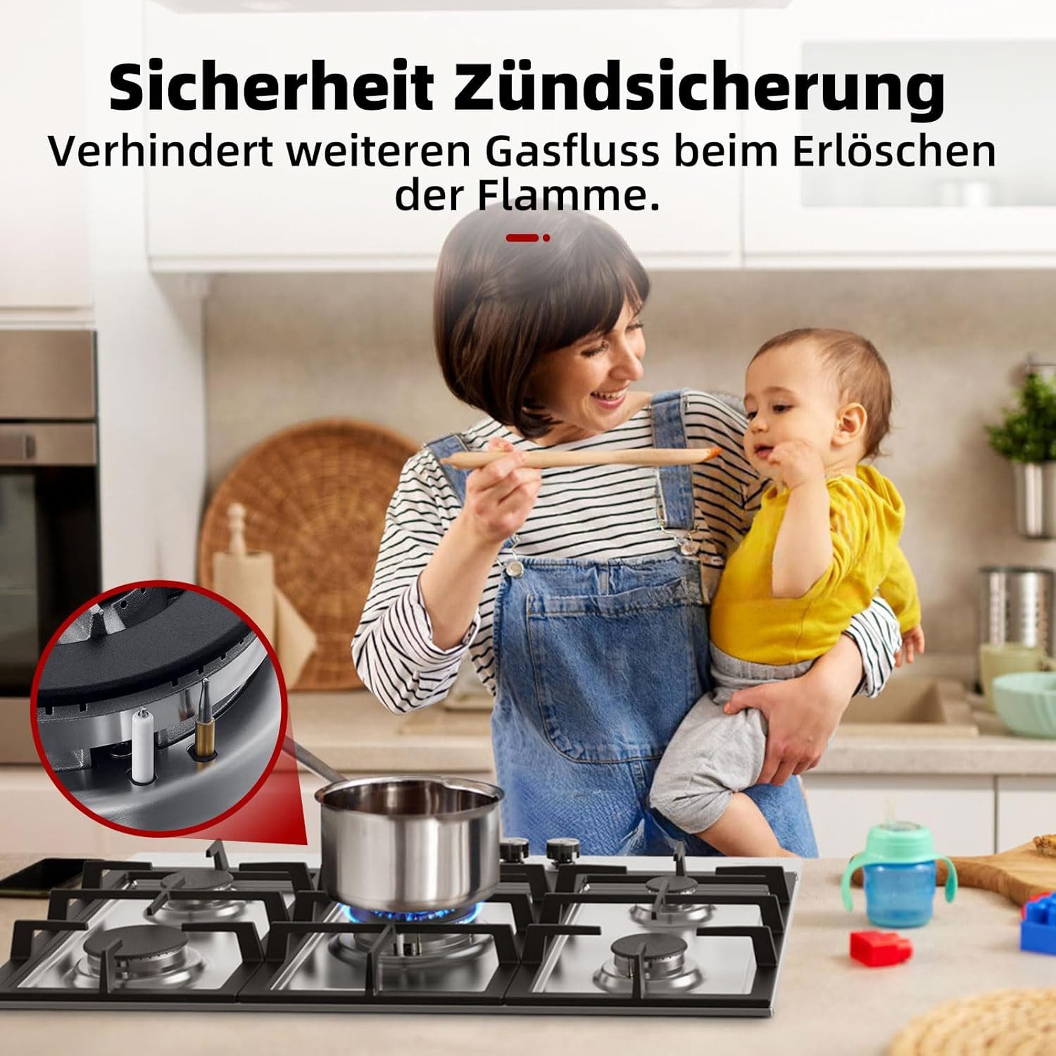Gas-Kochfeld GH2705SS1FC