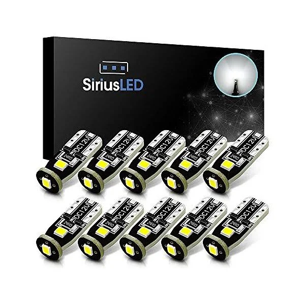 SiriusLED Car Interior LED Bulbs &ndash; 3030 Chipset, Bright White, Multi Use for Dome, Map, Door Lights