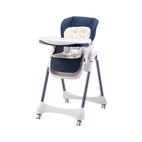 Joyeuse Planet   Seggiolone Evolutiva LUXTAR, Poltrona Bambino, 0 6 anni, Piegato, Pronto per l'uso, Pieghevole compatto, Due vassoi, Poggiapiedi Regolabile, Nascita (Blu) : Prima infanzia
