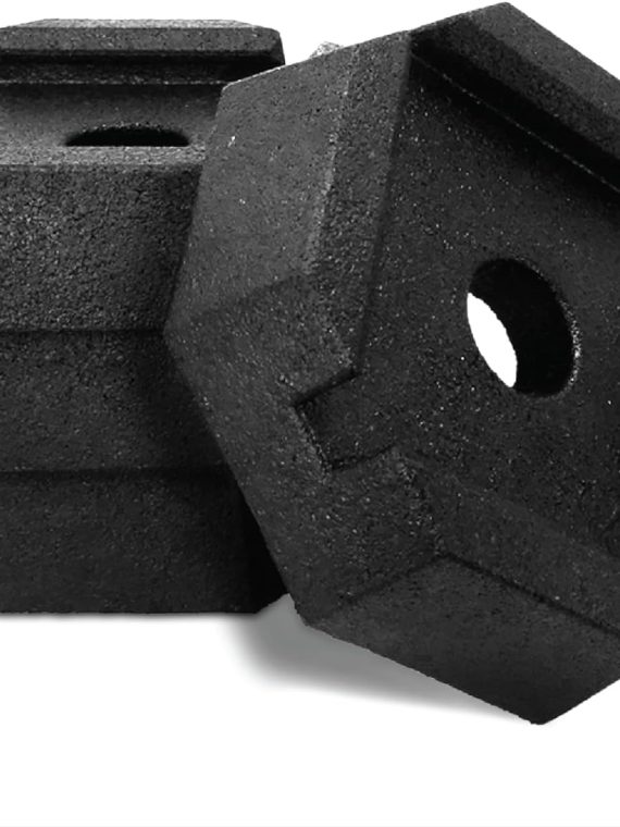 Xtra RV Leveling Pads &ndash; 9&prime;&prime; Round Jack Stabilizers for LCI System, Heavy Duty, Made in USA, 6 Pack