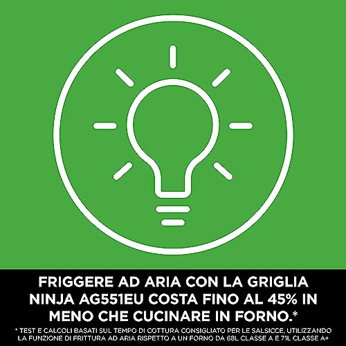 Ninja Foodi MAX Griglia Friggitrice ad Aria con Termometro Sonda Digitale e Spiedi, 3,8 l, 6 in 1, Griglia, Frigge, Arrostisce, Parti Lavabili in Lavastoviglie, Rame/Nero, Esclusiva Amazon, AG551EUCP : Amazon.it: Casa e cucina