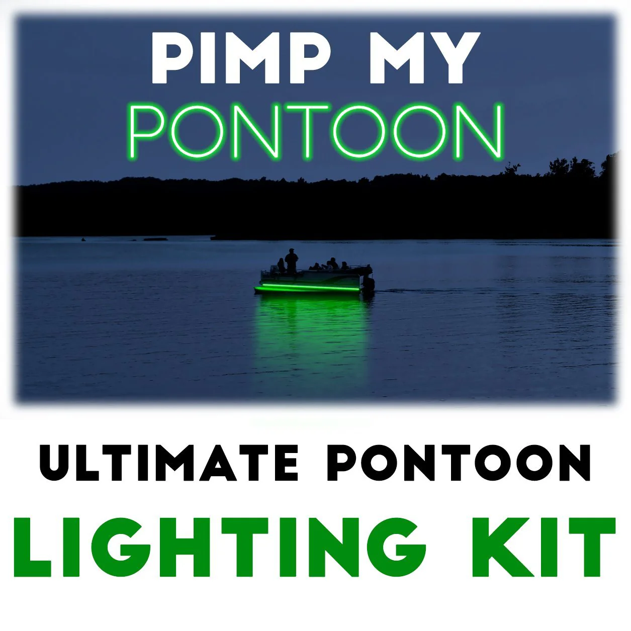 Pimp My Pontoon Premium LED Neon Under Deck Glow Lighting Kit for Boats DIY