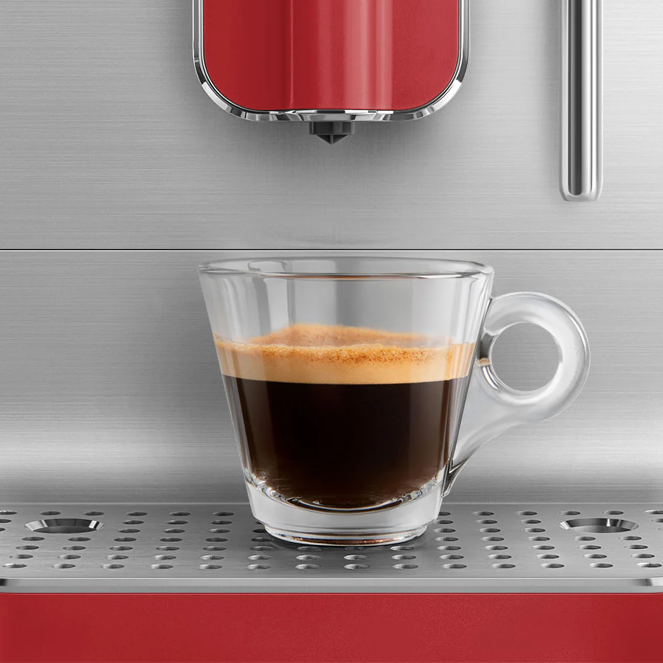 Smeg Macchina da caffe Rossa Automatica BCC02RDMEU