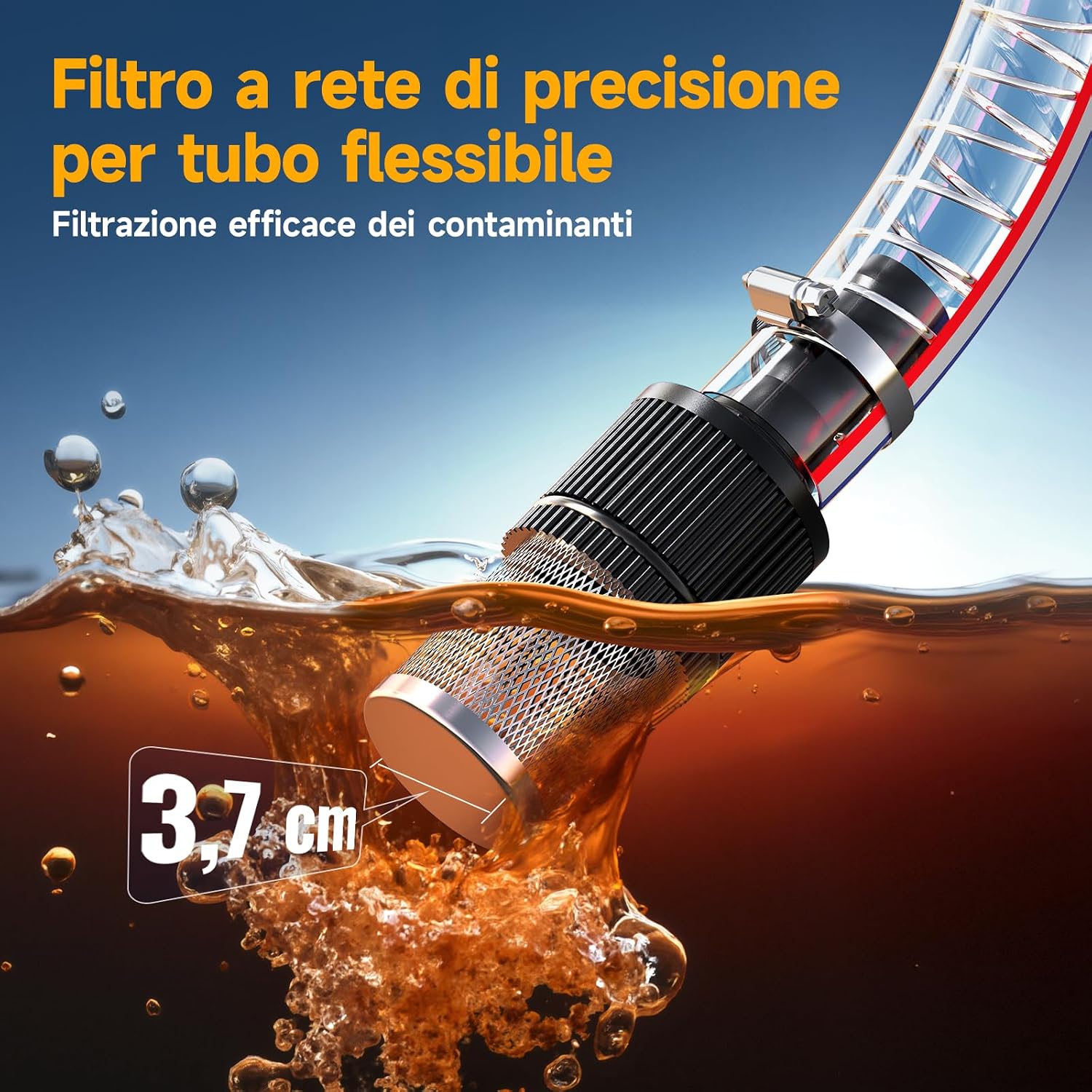 Taskstar Pompa Travaso Gasolio a Batteria 45L/min, Set di Pompe Elettriche da 21V con Batteria 2x4,0Ah, Pompa Portatile per Olio Combustibile con Ugello, 2x Tubo da 2 m per Diesel e Cherosene