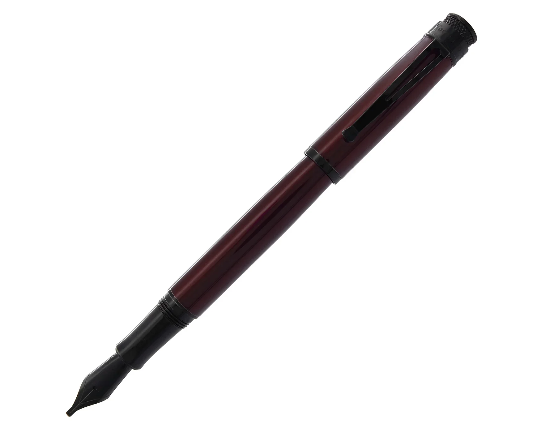 Retro 51 Tornado? Stealth Fountain Pen - Black Cherry