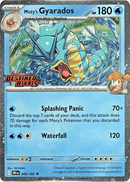Misty's Gyarados (Prerelease) (049/182) (Miscellaneous Cards & Products)