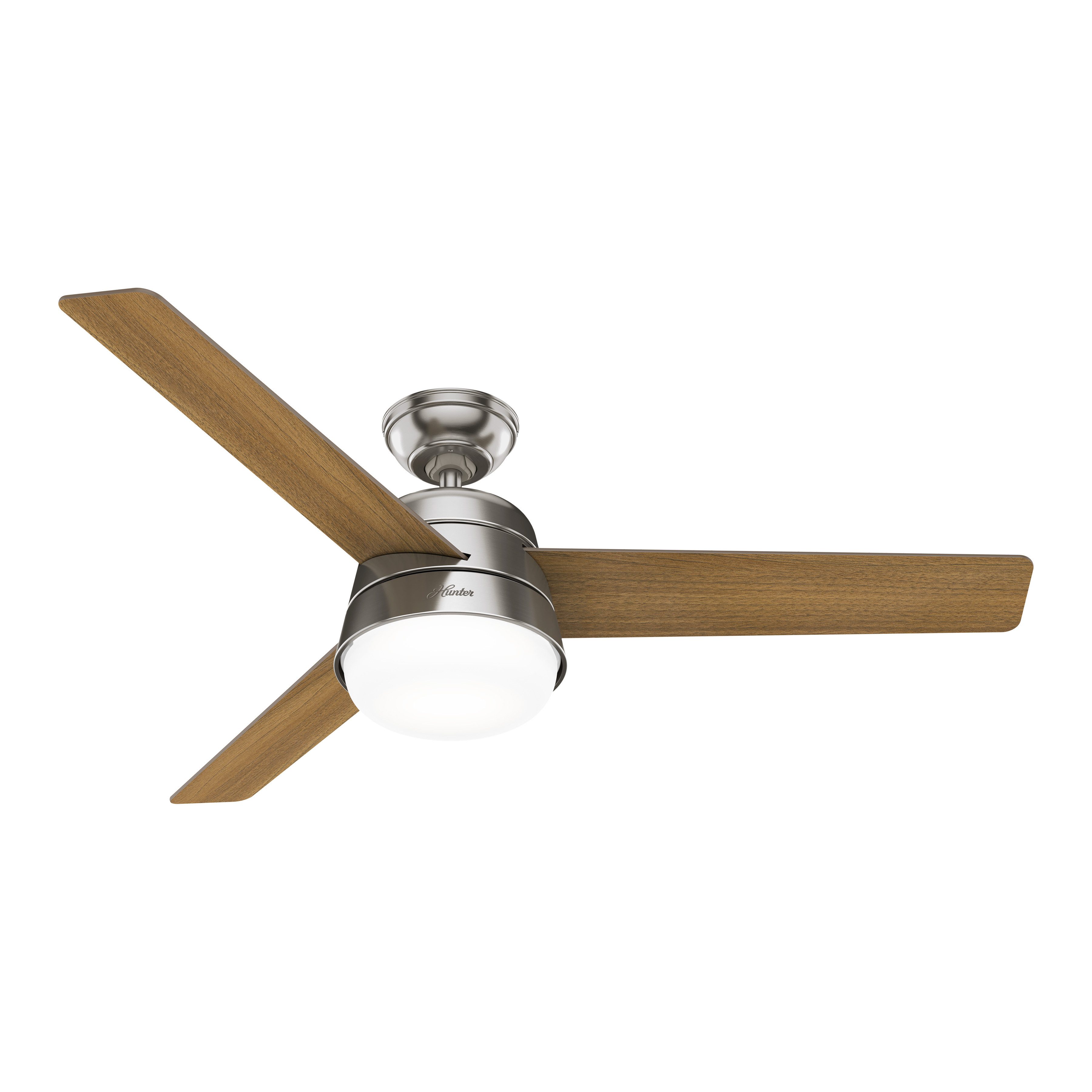 Deckenventilator Deckenventilator Finley L Nickel mit Licht & Fernbedienung