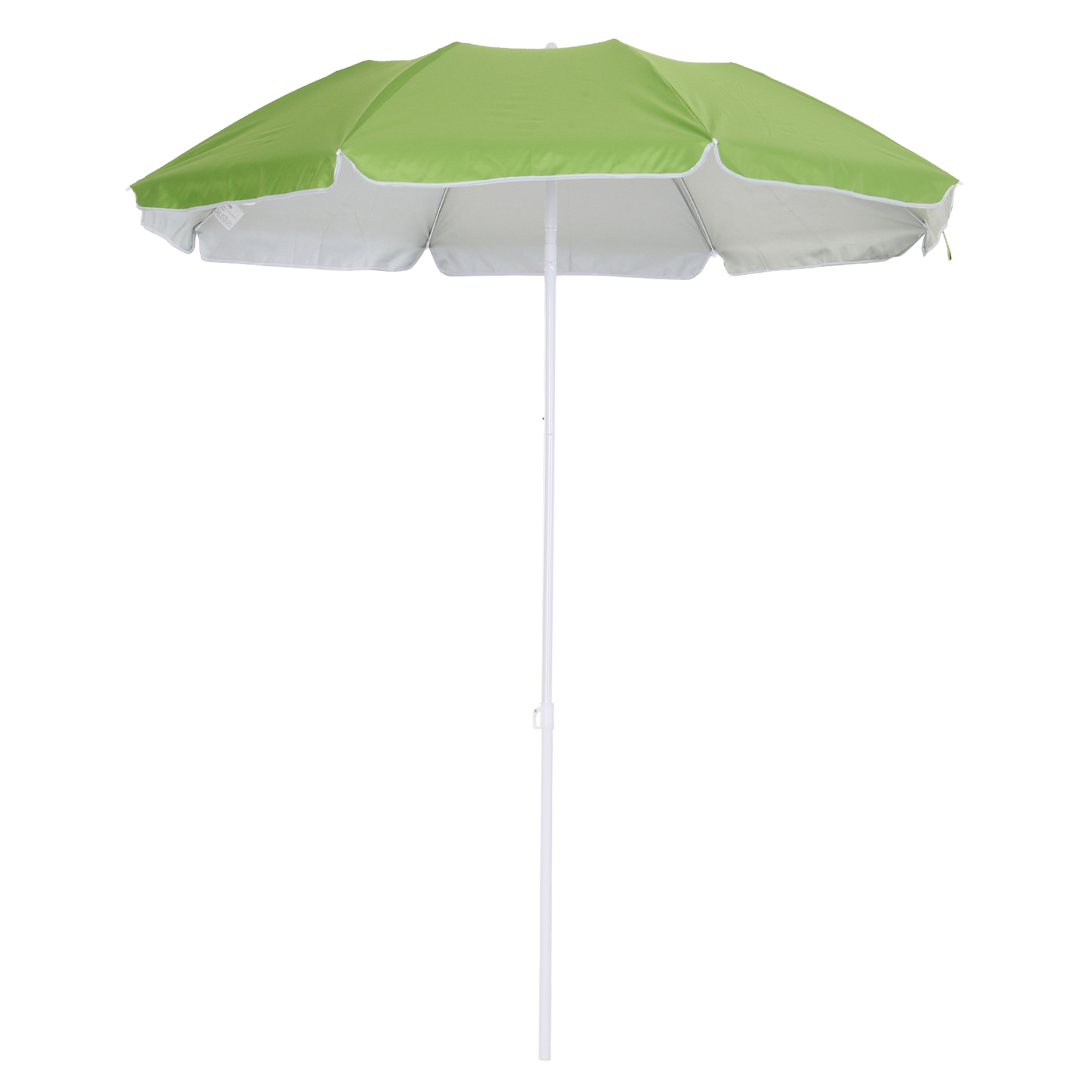 Outsunny Strandsonnenschirm neigbarer achteckiger Ø 160 cm dichtes Polyestersegel anti-UV abnehmbarer Mast inkl. Transporttasche, grün
