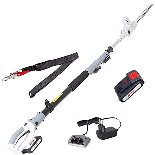 IKRA tagliasiepi telescopico ICPH 2040 incl. batteria 20 V, stazione di carica della batteria e tracolla : Amazon.it: Giardino e giardinaggio