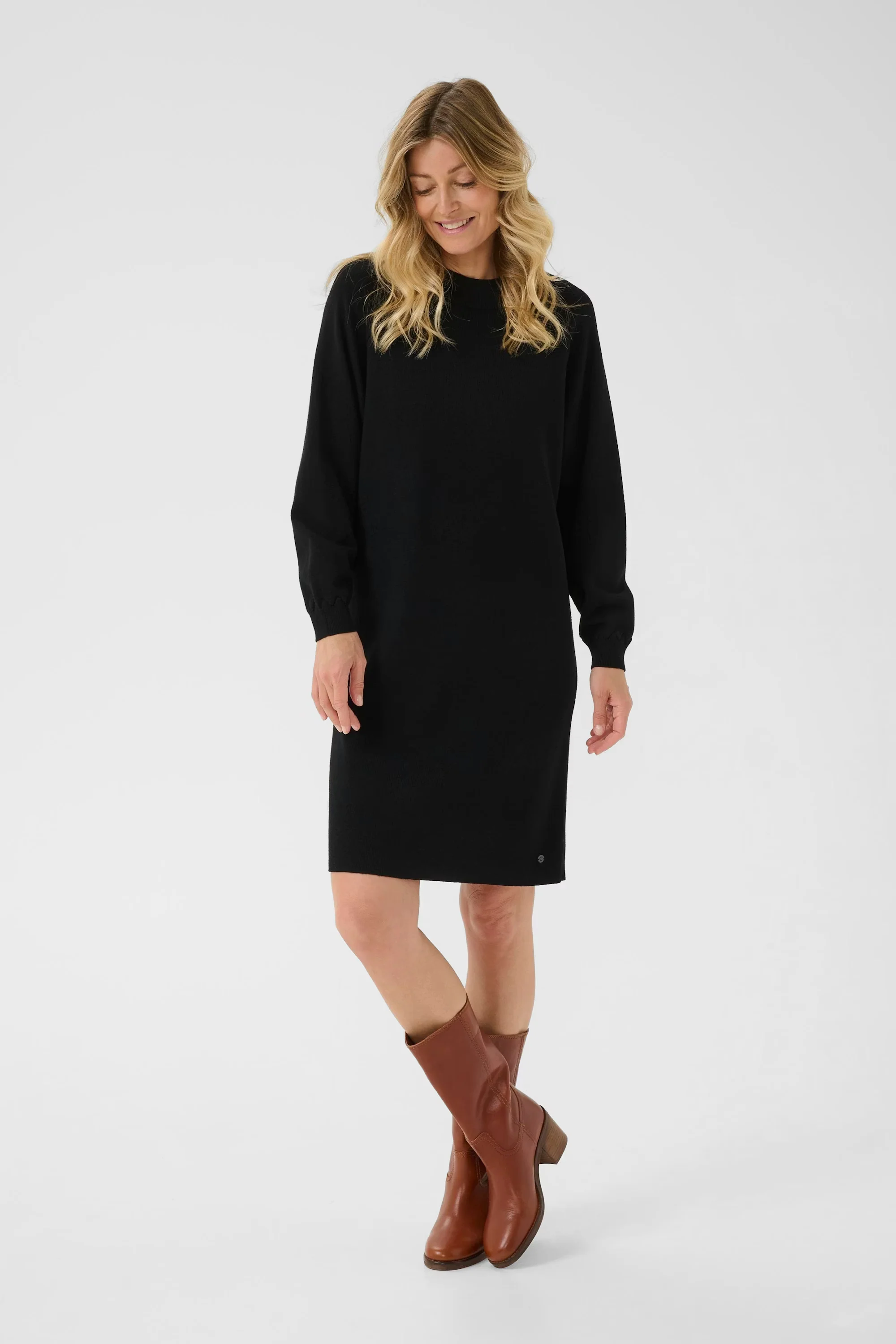 Cream Dela Knit Dress