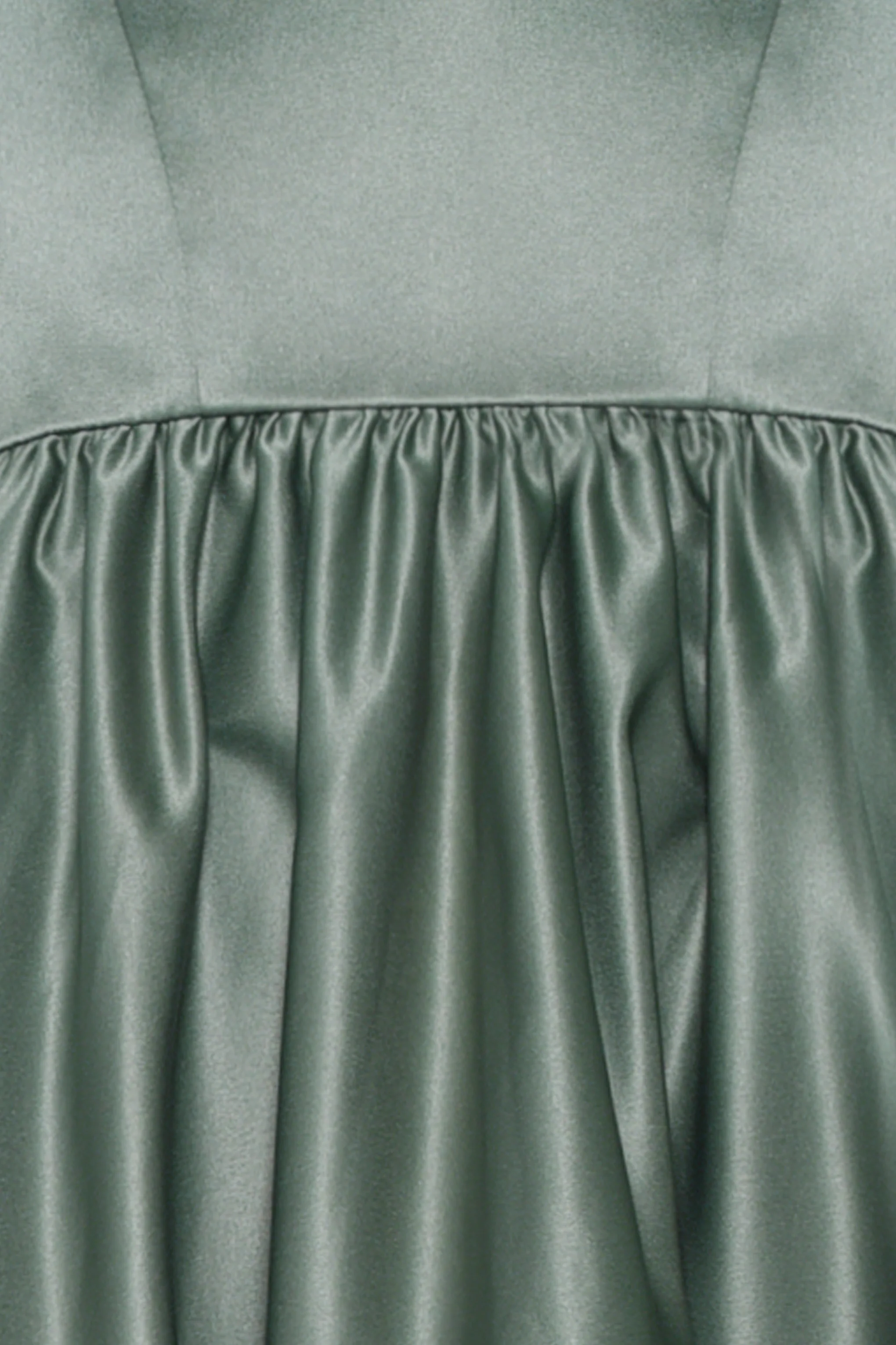 Green Strapless High Low Dress