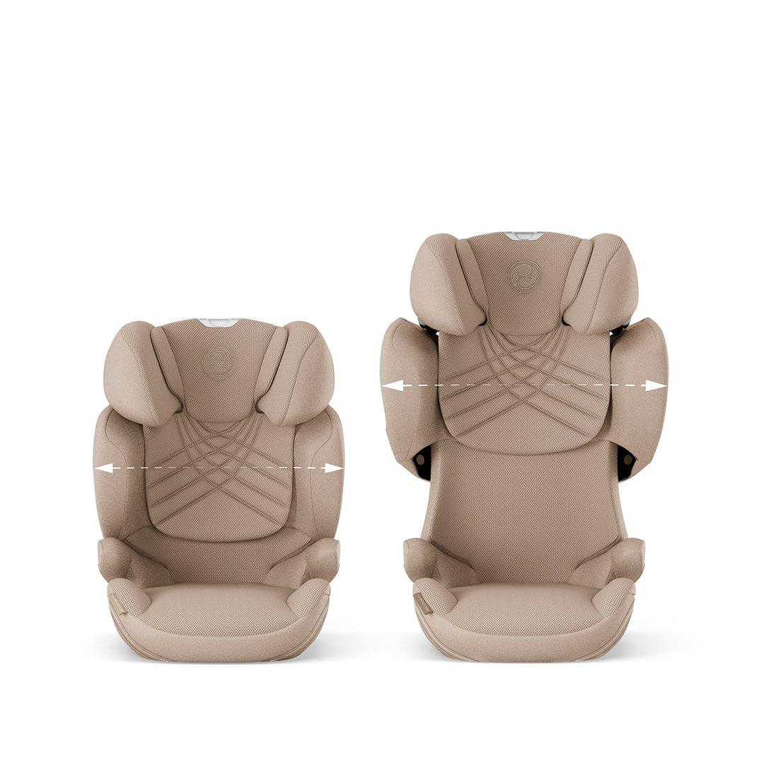 2025 Seggiolino auto CYBEX Solution T i-Fix Plus – Gruppo 2/3, Cozy Beige, con ISOFIX e poggiatesta regolabile in altezza