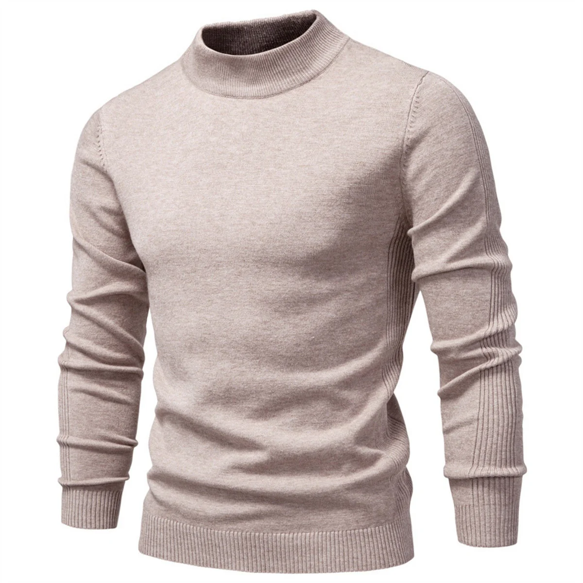 Men's Mockneck Pullover Sweater