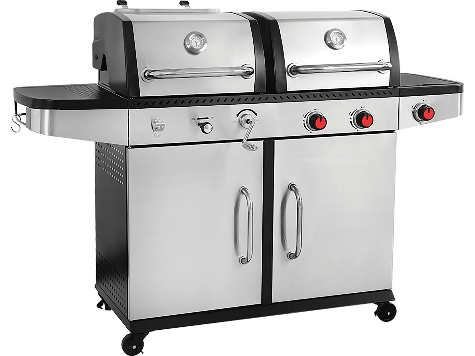 Holzkohlegrill GRILL OTAKE 2W1, GAZ.+WĘGL,INOX 8,2KW