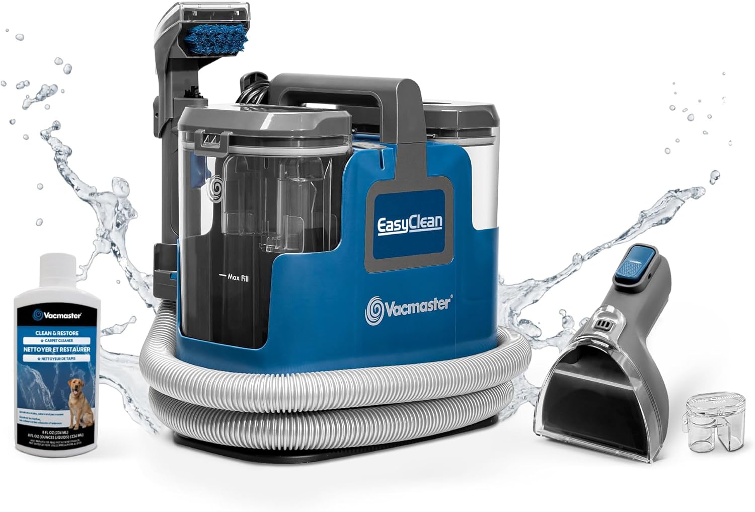 Vacmaster SCB0501 Vacuum Cleaner Fabric Lava Upholstery Dryers and Vacuum Water Steam Cleaner for Sofas, Carpets, Upholstery, Stairs and Cars