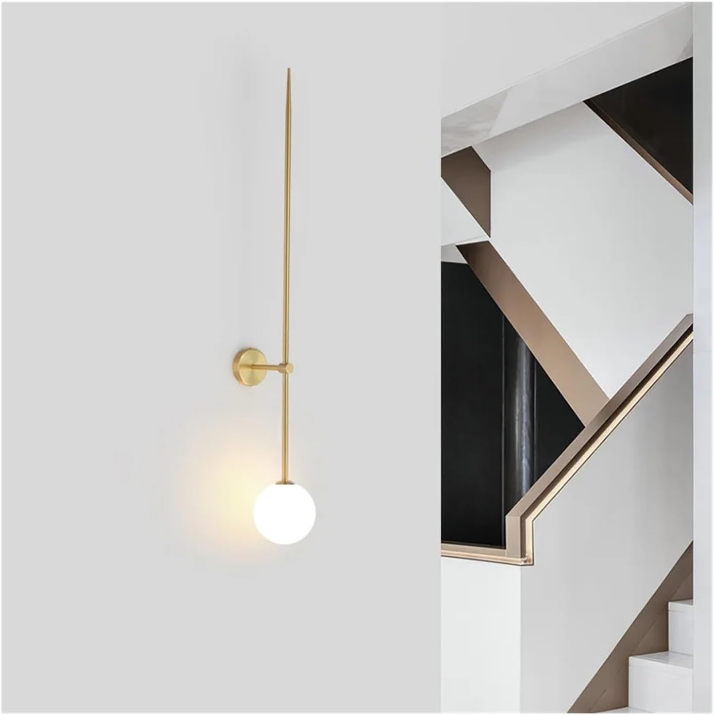 Wandleuchte, Kunstbeleuchtung for Wohnzimmer, Schlafzimmer, Bars, Restaurants und Treppenhäuser(Nature White,75CM b)
