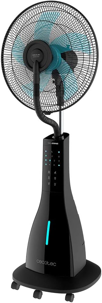 Cecotec Ventilatore per nebulizzatore d'acqua con timer EnergySilence 590 Freshessence. 90 W, 5 lame da 40 cm di diametro, oscillanti, 3 velocità, serbatoio da 3 litri, motore in rame