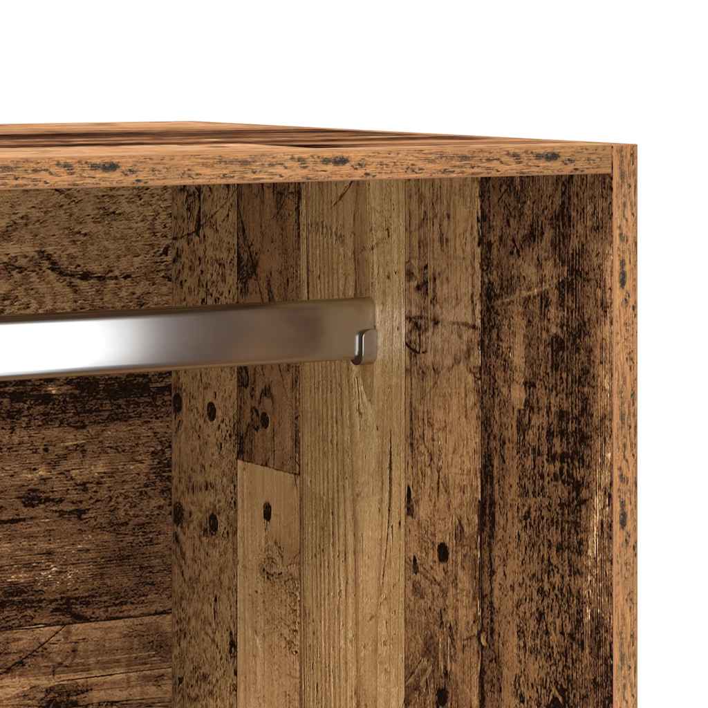 Armadio Legno Antico 50x50x200 cm in Legno Multistrato