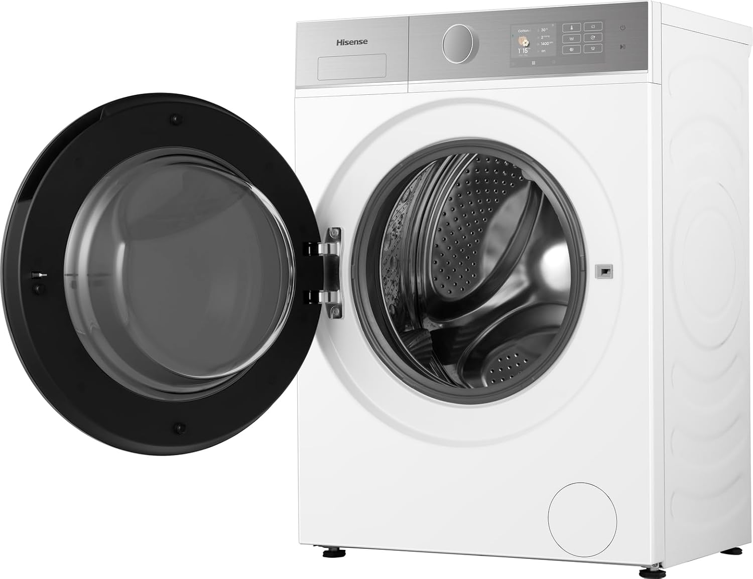 Hisense WFVB7012EM Front Load Washing Machine 7 kg 1200 rpm 15 Programs Steam LED Display Rapid Program Delay Start Child Lock