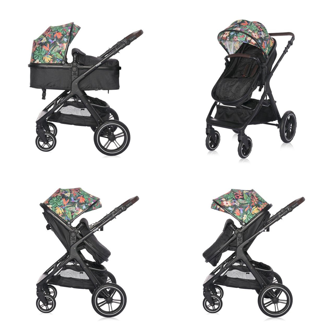 Kombi-Kinderwagen Kombikinderwagen 2 in 1 Viola