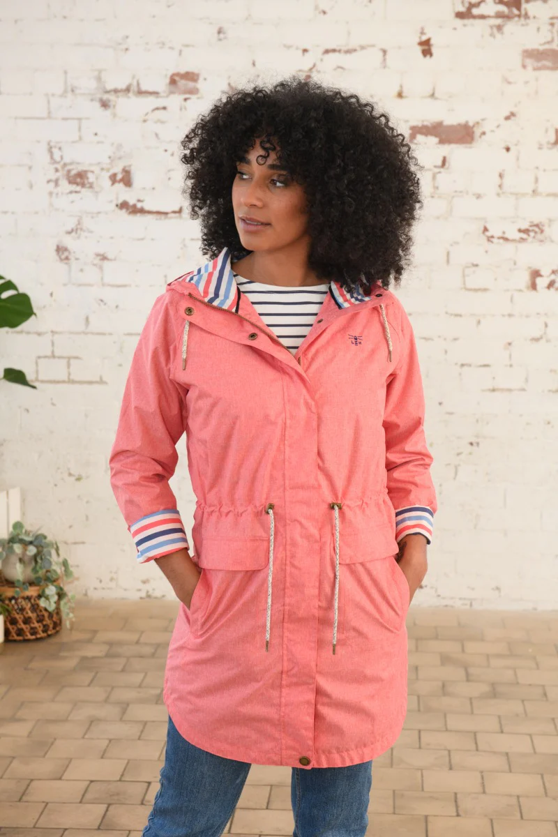 Lighthouse | Alice Waterproof Jacket | Coral