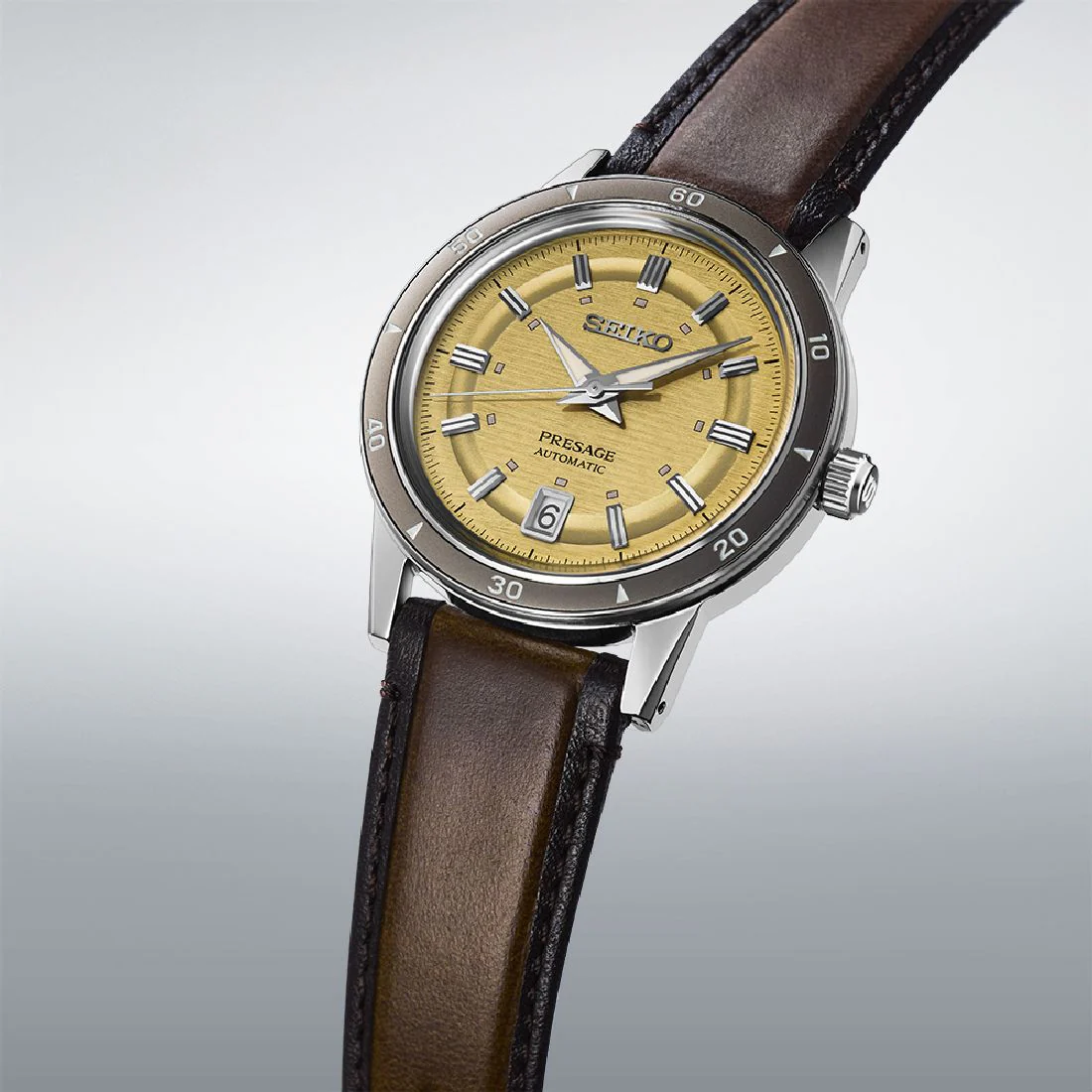 Orologio Seiko Presage Style 60's Golden Yellow SRPL75J1