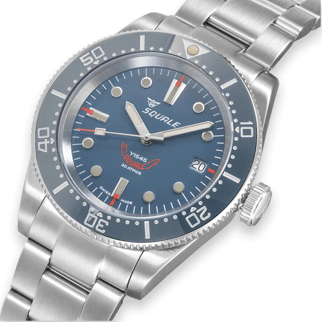 Orologio Squale 1545 grigio bracciale acciaio sub 300mt 1545GG.AC