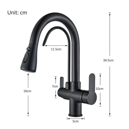 Rubinetto cucina purificatore miscelatore rotante
