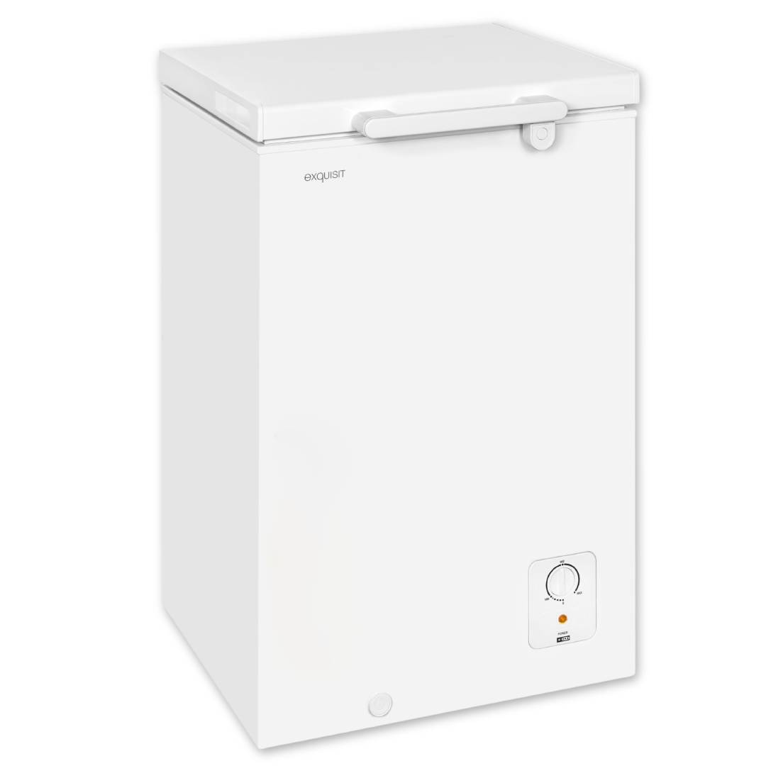 Gefriertruhe GT5100-010E 95 Liter Energieeffizienzklasse E Weiß 4-Sterne-Gefrierfunktion -18 °C 40 dB Einhängekorb