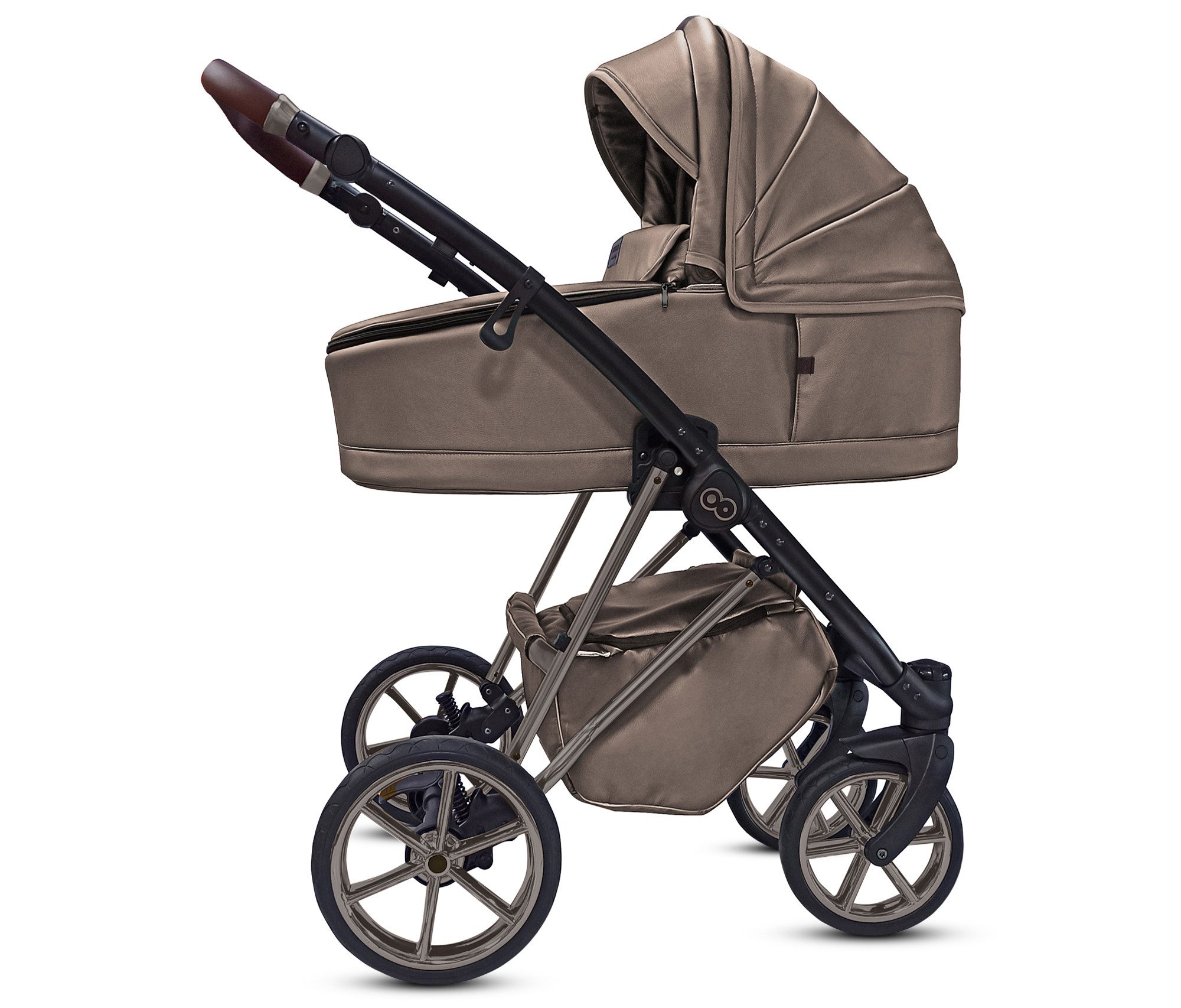 Kombi-Kinderwagen 2in1 Musse Royal, Baby Buggy Babywanne 5-Punkt-Sicherheitsgurt