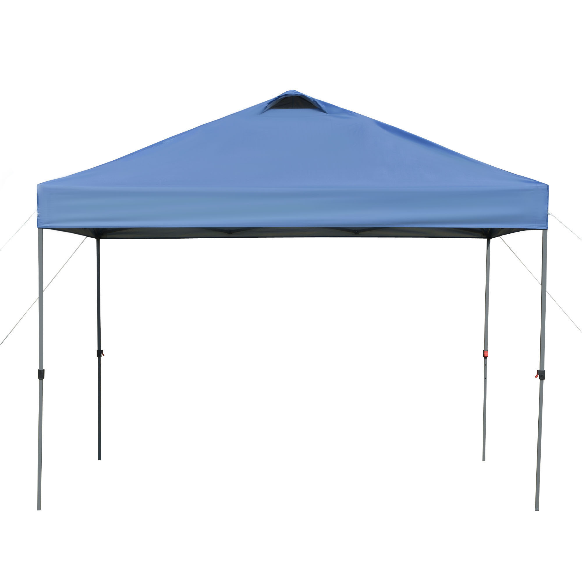 Outsunny Garten-Pavillon, Faltpavillon, Festzelt, Gartenzelt inkl. Heringe Abspannseile, Oxfordstoff, 2,95 x 2,95 x 2,64 m, Blau