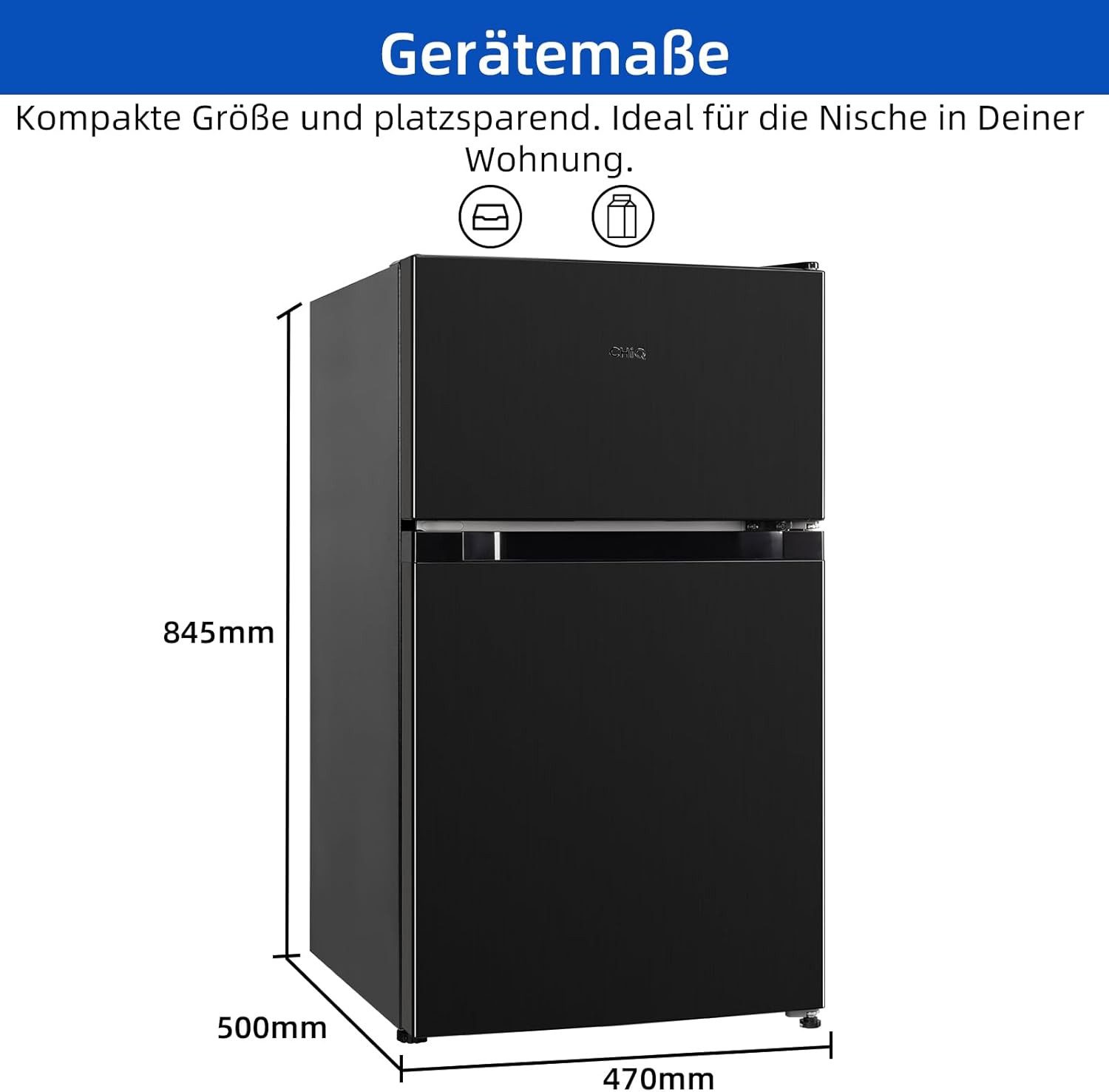Kühl-/Gefrierkombination Table Top Kühlschrank
