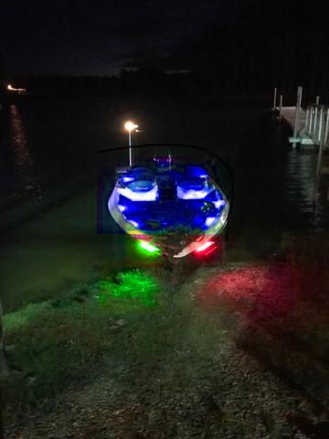 Red & Green Navigation Boat Light Strips, Marine, for Bass, Pontoon, Jon Boats