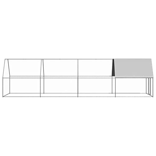 vidaXL Pollaio da Esterno 2x8x2 m in Acciaio Zincato : Amazon.it: Commercio, Industria e Scienza