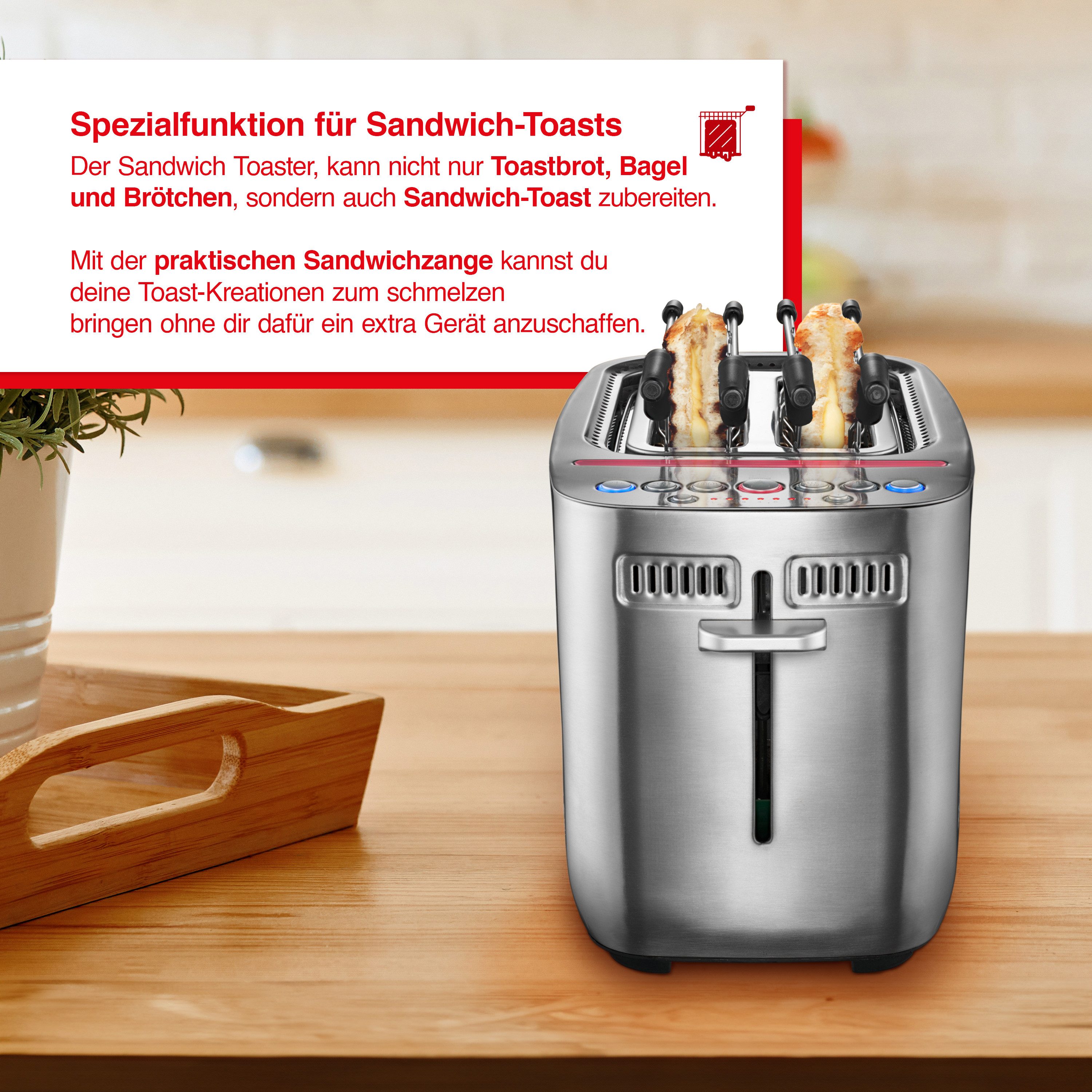2-in-1-Toaster Sandwich Toaster (Typ 8003)